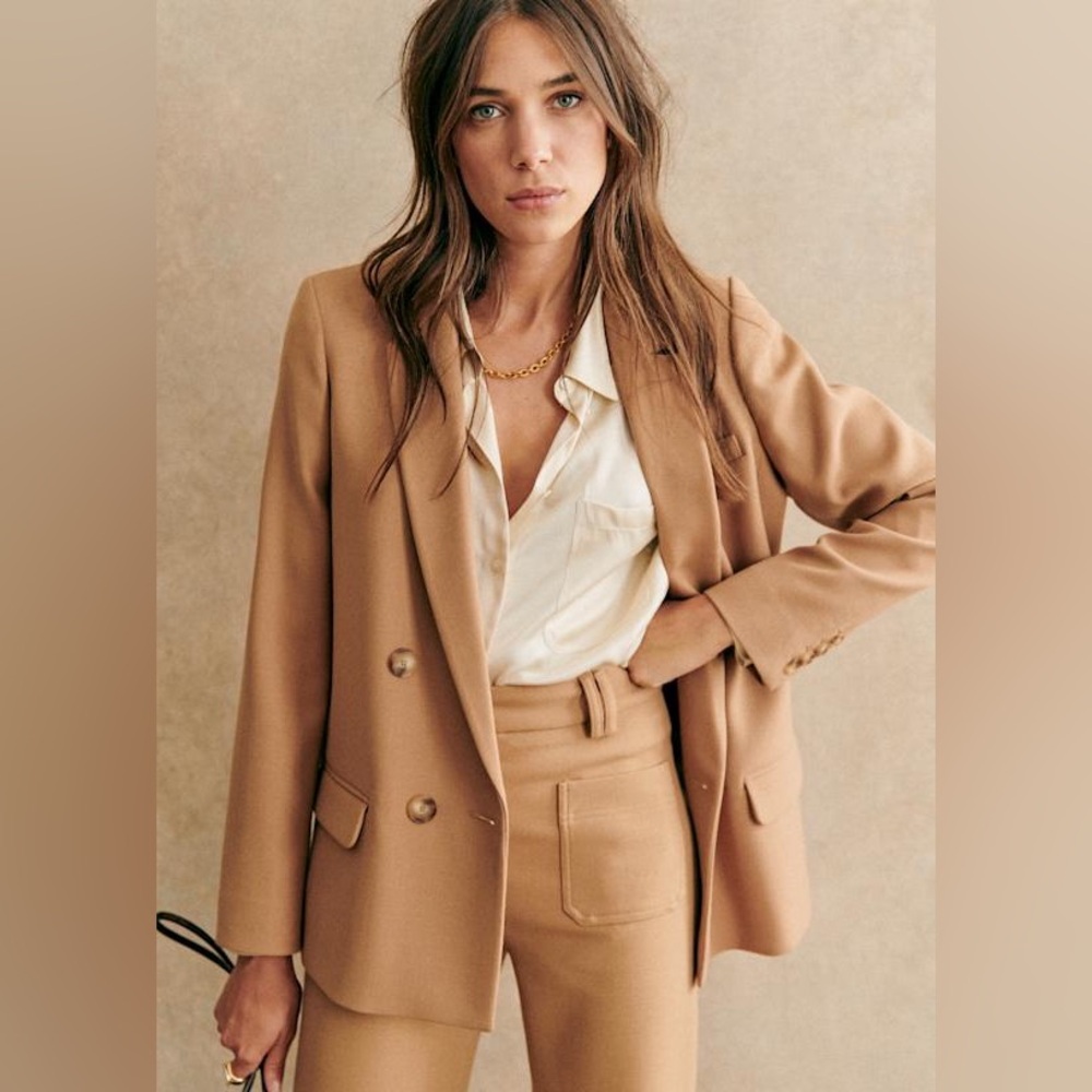 Sezane Christie Jacket in Camel FR 48 / US 16